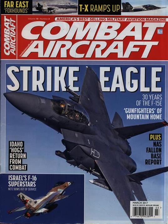 Combat Aircraft. Volume 18 Number 3. March 2017 - copertina