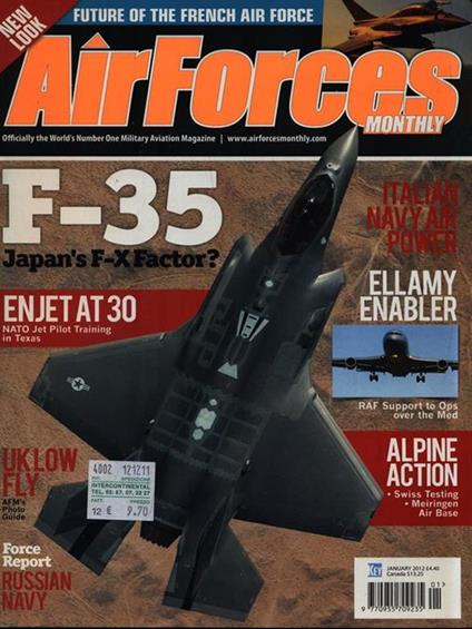 AirForces Monthly. January 2012 - copertina