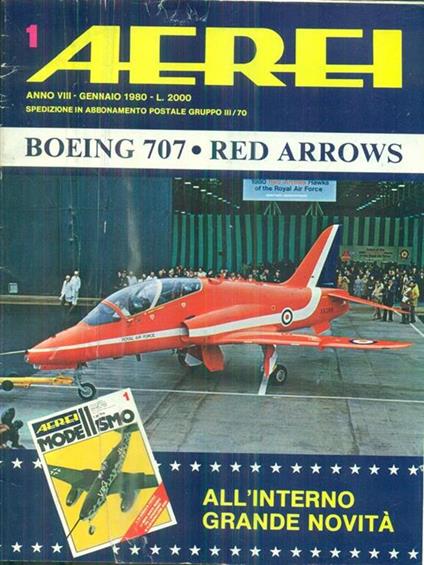 Aerei. Anno VIII. N. 1/ Gennaio 1980 - copertina