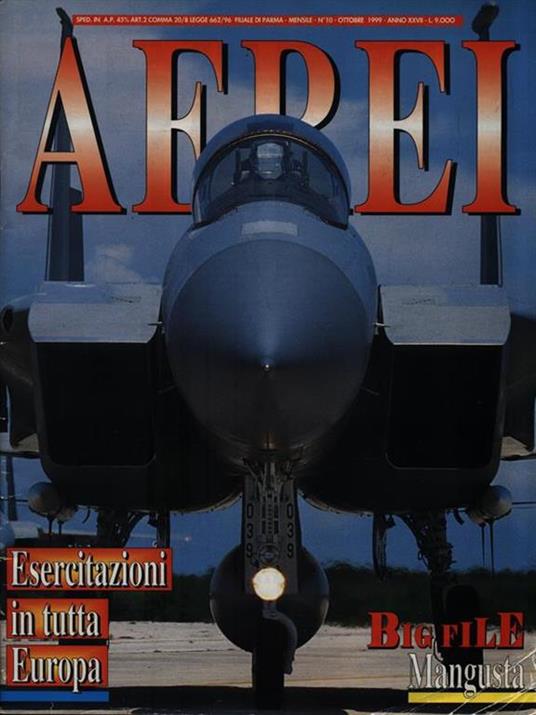 Aerei N. 10 - Ottobre 1999 Anno XXVII - copertina