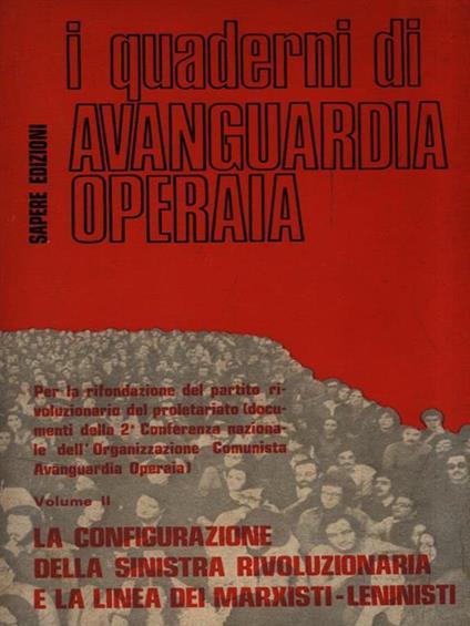 Per la rifondazione del partito Vol. II La configurazione della sinistra - copertina