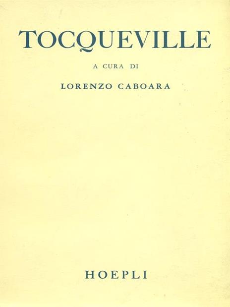 Tocqueville - Lorenzo Caboara - copertina