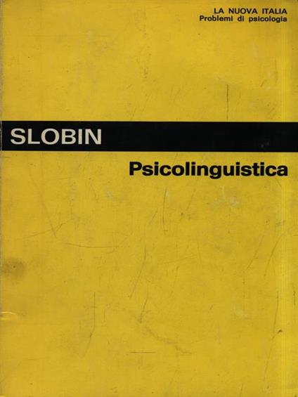 Psicolinguistica - Dan I. Slobin - copertina