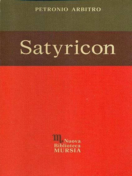 Satyricon - Arbitro Petronio - copertina
