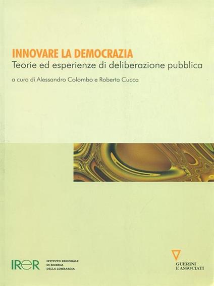 Innovare la democrazia - A. Colombo - copertina