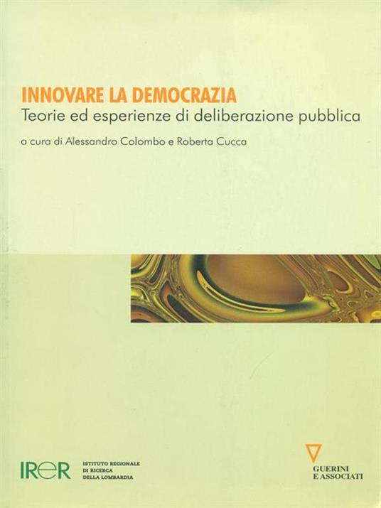 Innovare la democrazia - A. Colombo - copertina