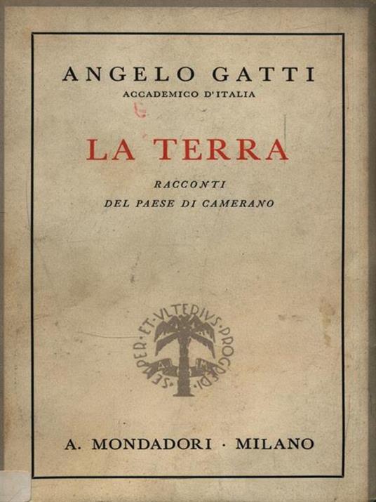 La Terra - Angelo Gatti - copertina