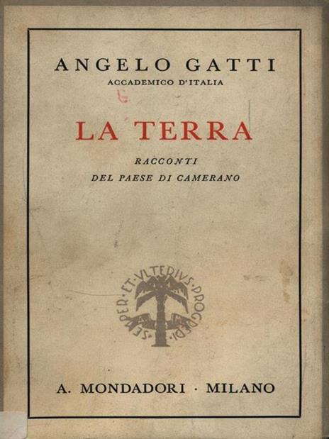 La Terra - Angelo Gatti - copertina