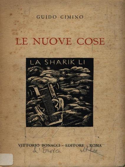 Le Nuove Cose - Guido Cimino - copertina