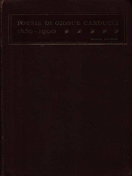 Poesie - Giosuè Carducci - copertina
