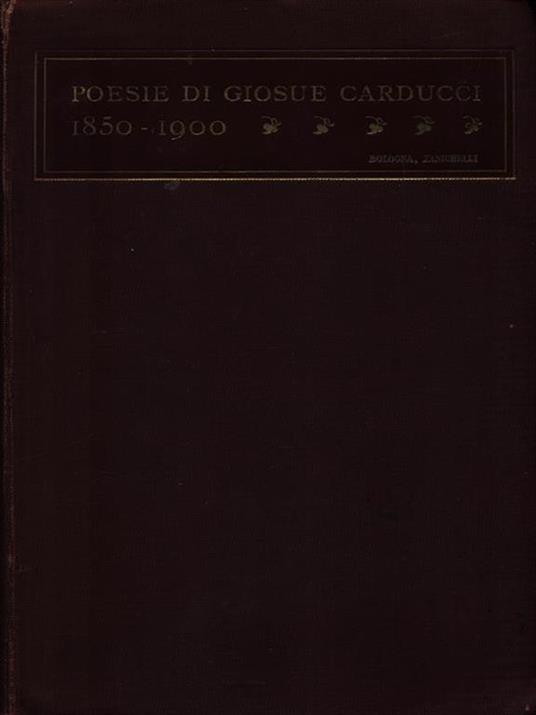 Poesie - Giosuè Carducci - copertina