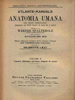 Atlante manuale di anatomia umana. Volume secondo