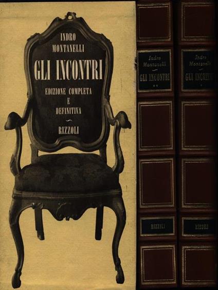 Gli incontri. 2 Volumi - Indro Montanelli - copertina