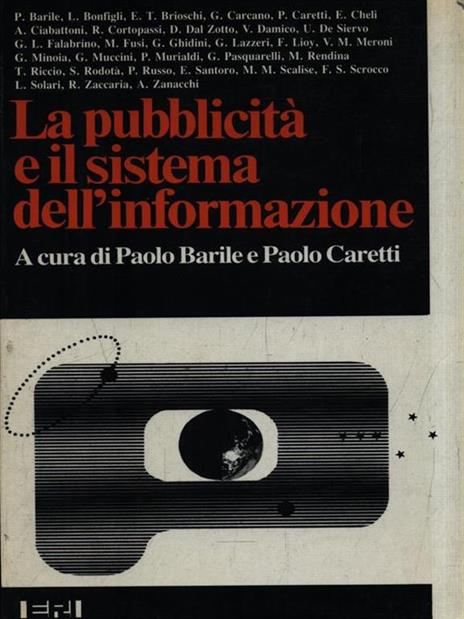 La pubblicità e il sistema dell'informazione - Paolo Barile - copertina