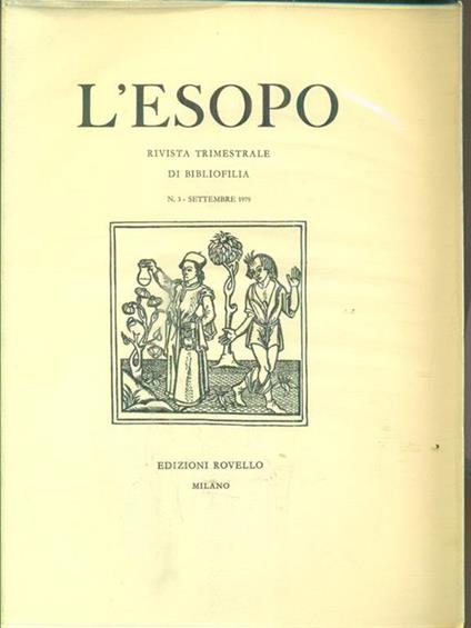 L' esopo n. 3 / settembre 1979 - copertina