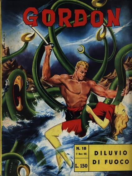 Gordon N. 18/27 Marzo 1965 - Diluvio di fuoco - copertina