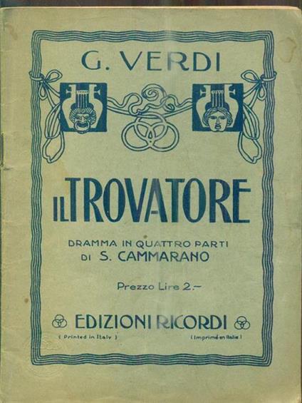 Il trovatore - Giuseppe Verdi - copertina