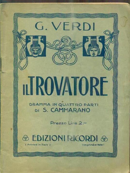 Il trovatore - Giuseppe Verdi - copertina