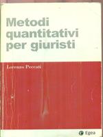 Metodi quantitativi per giuristi