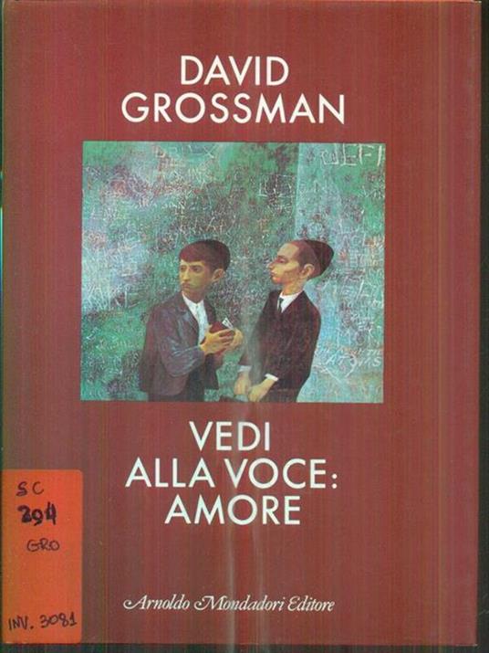 Vedi alla voce: amore - David Grossman - copertina