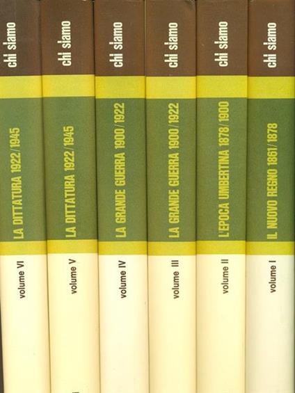 Chi siamo 6 volumi - Guido Piovene - copertina