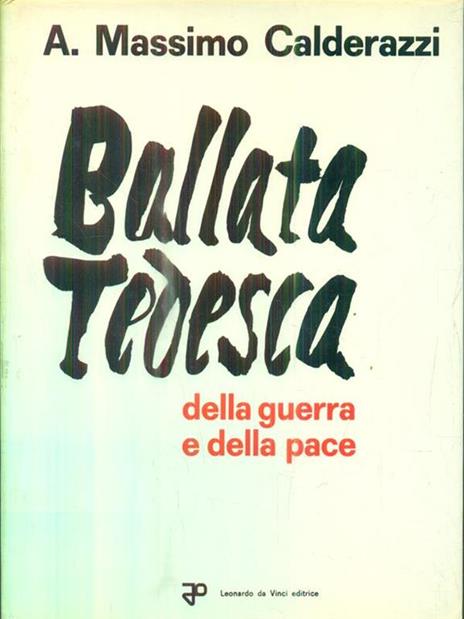 Ballata tedesca - Massimo Calderazzi - copertina