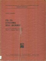 Per una esposizione della sociologia