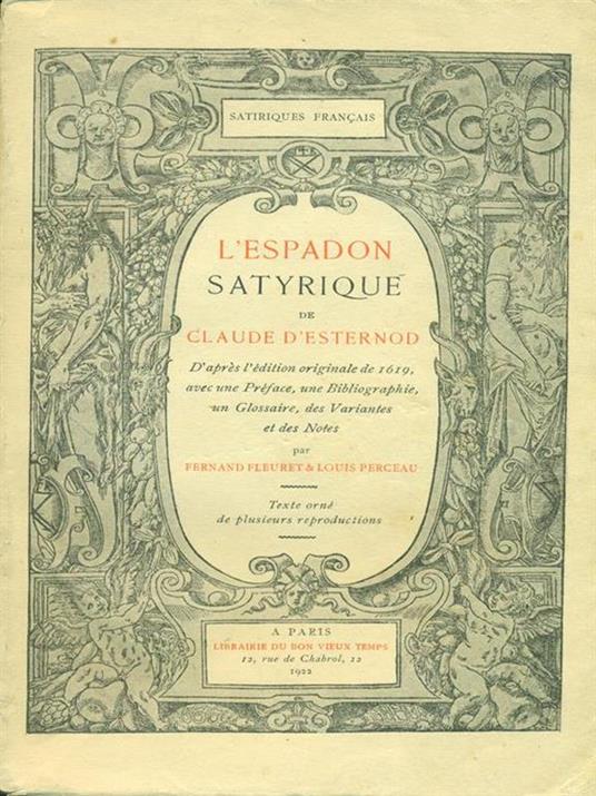 L' espadon satyrique - Claude D'Esternod - copertina