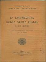 La letteratura della nuova Italia saggi critici vol 3