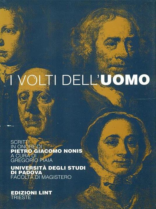 I volti dell'uomo - Gregorio Piaia - copertina