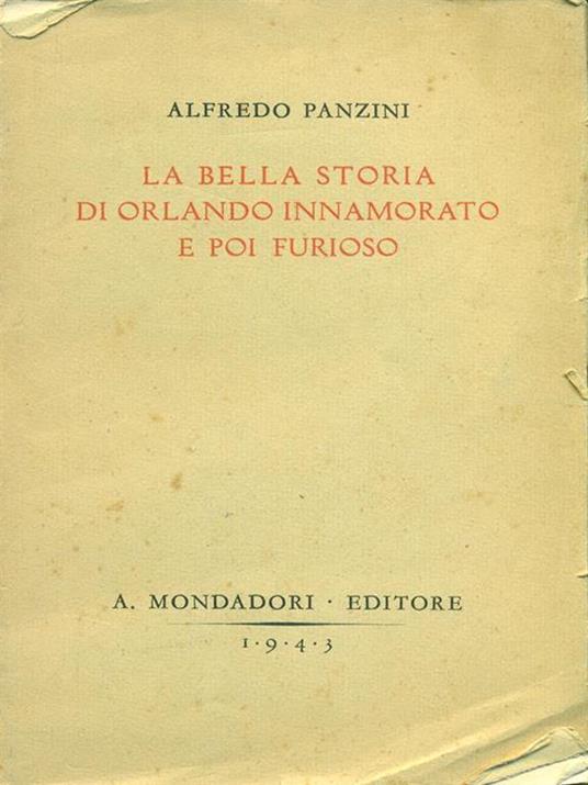 La bella storia di Orlando innamorato e poi furioso - Alfredo Panzini - copertina