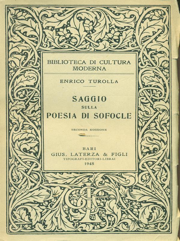 Saggio sulla poesia di Sofocle