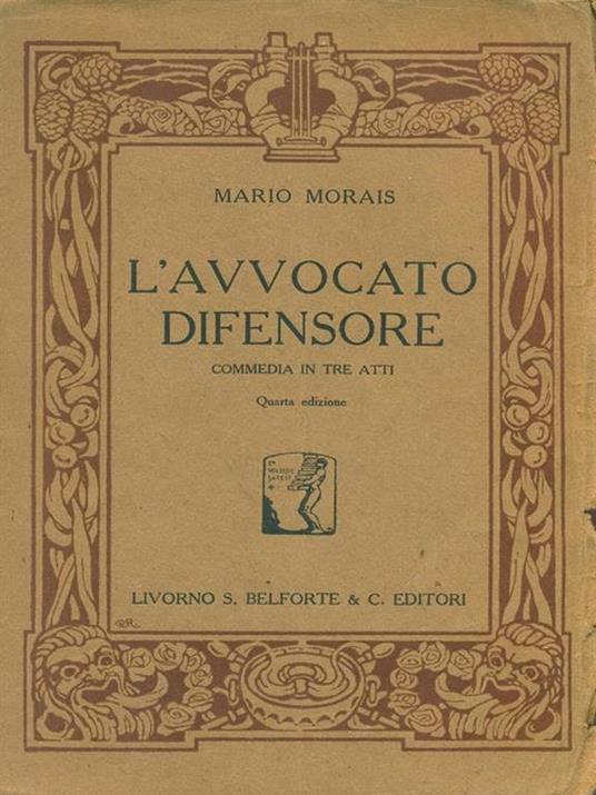 L' avvocato difensore - Mario Morais - copertina