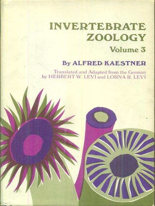 Invertebrate zoology. Vol 3 - Alfred Kaestner - copertina