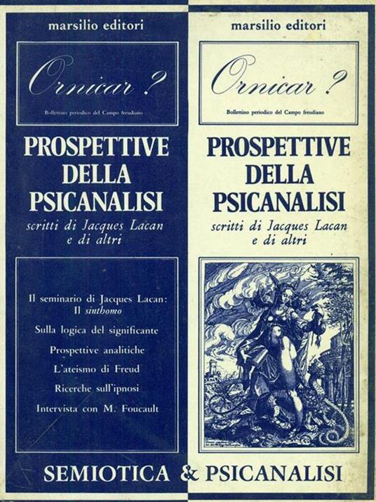 Ornicar? Prospettive della psicanalisi - copertina