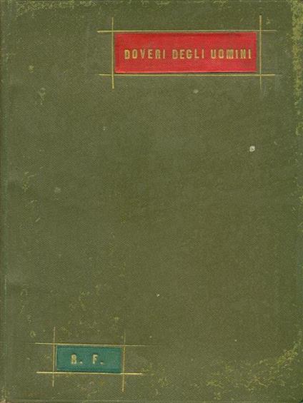 Dei doveri degli uomini - Silvio Pellico - copertina