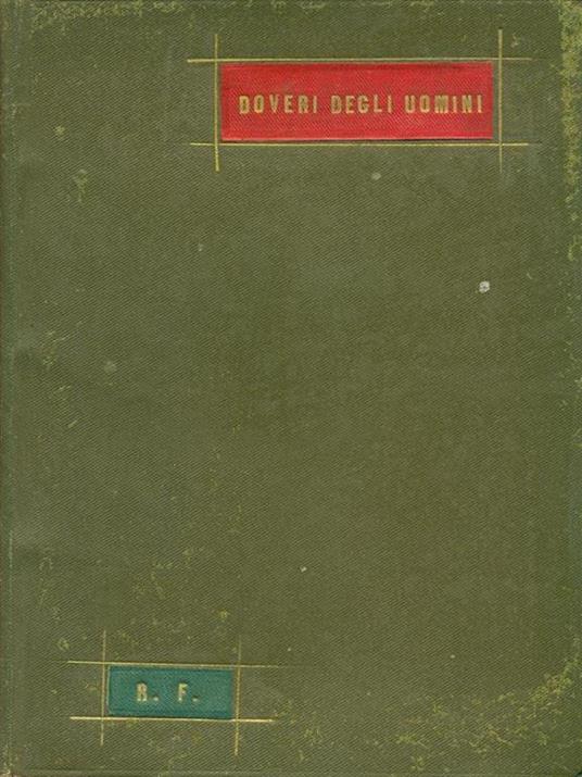 Dei doveri degli uomini - Silvio Pellico - copertina