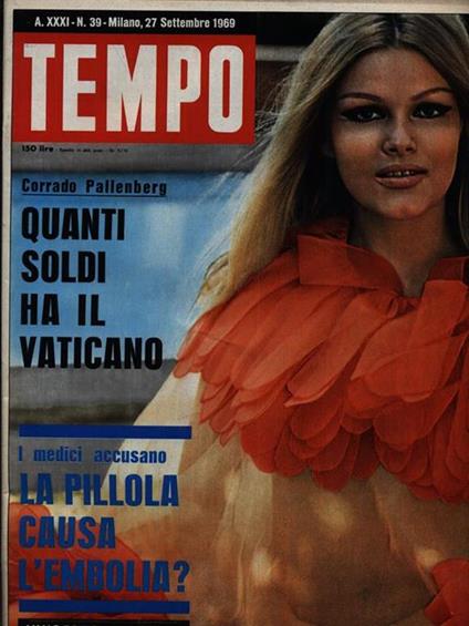 Tempo n. 39/27 settembre 1969 -   - copertina
