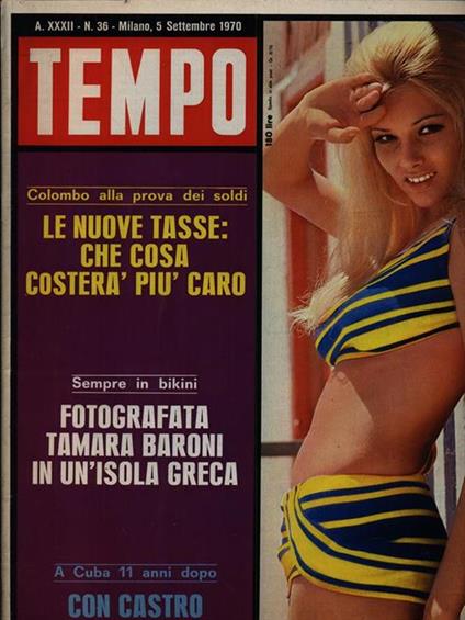 Tempo n. 36/5 settembre 1970 -   - copertina