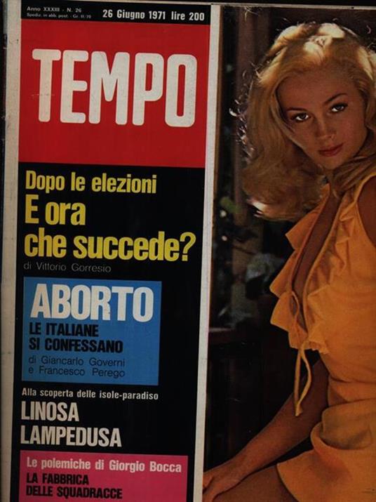 Tempo n. 26/26 giugno 1971 -   - copertina