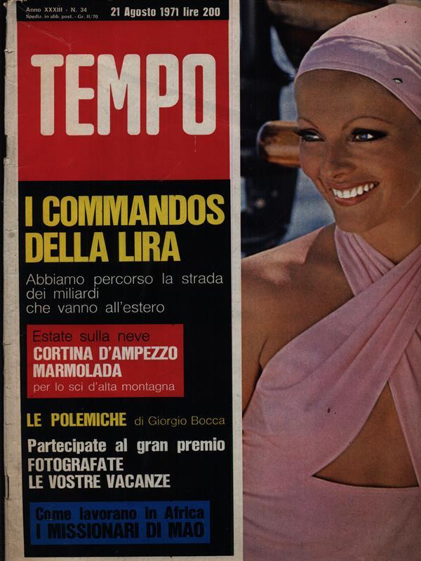 Tempo n. 34/21 agosto 1971