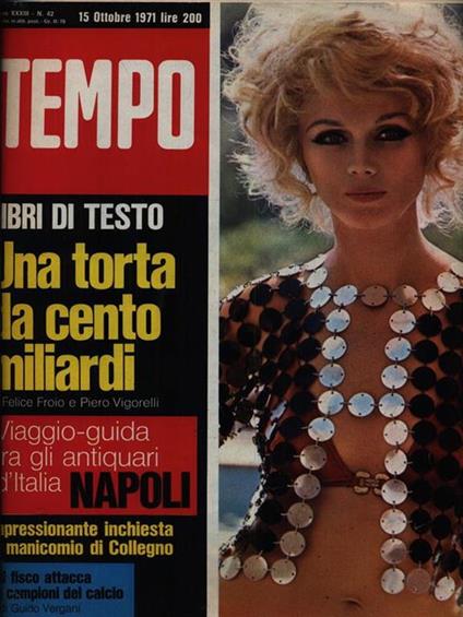 Tempo n. 42/15 ottobre 1971 -   - copertina
