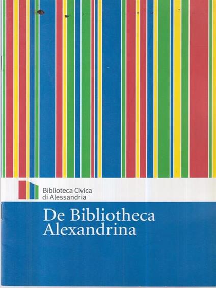 De Bibliotheca Alexandrina - copertina