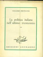 La politica italiana nell'ultimo trentennio II