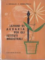 Lezioni di agraria per istituti magistrali