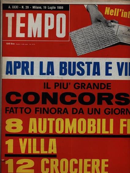 Tempo n. 29/19 luglio 1969 -   - copertina