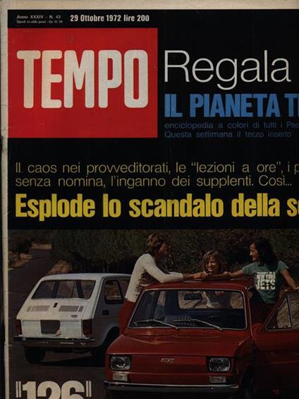 Tempo n. 43/20 ottobre 1972 -   - copertina