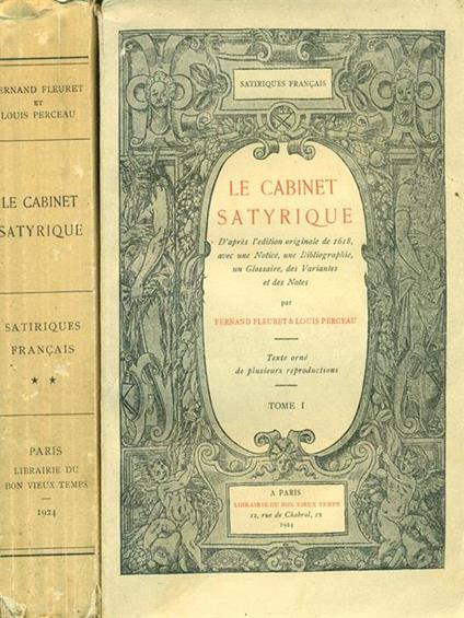 Le  cabinet satirique 2 vv - Fernand Fleuret - copertina