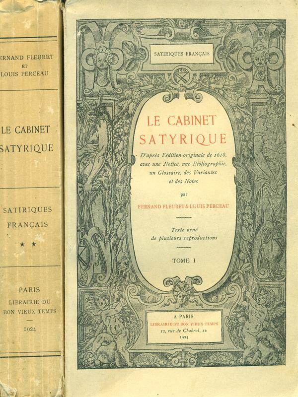 Le  cabinet satirique 2 vv