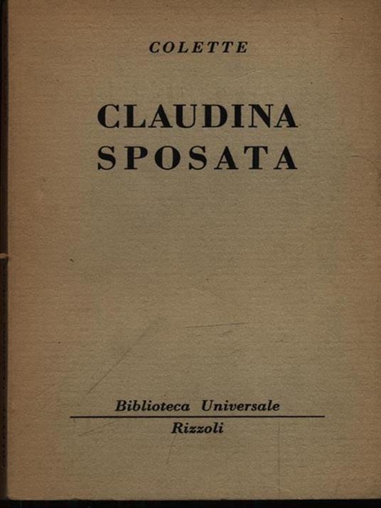 Claudina sposata - Colette - copertina